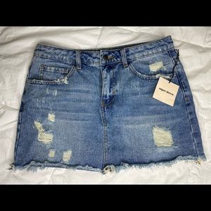 Superdown Denim Mini Skirt